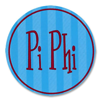 Pi Beta Phi Round Bumper Sticker - Alexandra Co. a1022