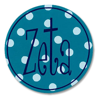 Zeta Tau Alpha Round Bumper Sticker - Alexandra Co. a1022