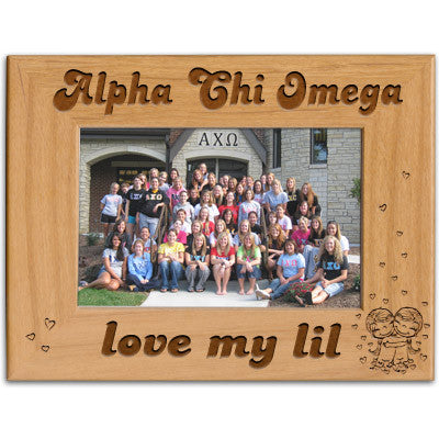 Alpha Chi Omega Love My Lil Picture Frame - PTF157 - LZR