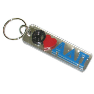 Alpha Delta Pi Peace Love Keychain - Craftique cqPLKC