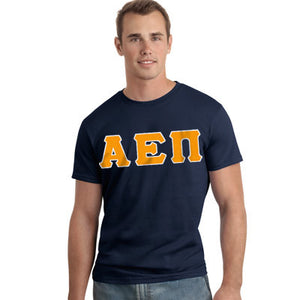Alpha Epsilon Pi Letter T-Shirt - G500 - TWILL