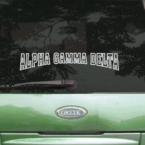 Alpha Gamma Delta Stadium Sticker - Angelus Pacific apsc