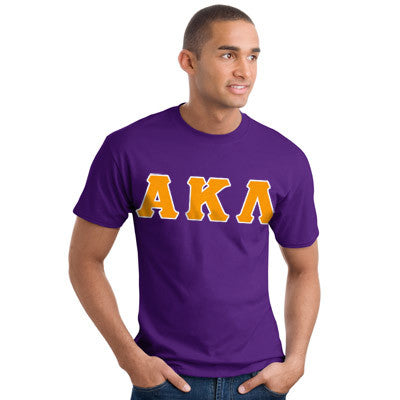 Alpha Kappa Lambda Letter T-Shirt - G500 - TWILL