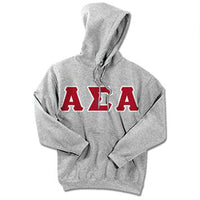 Alpha Sigma Alpha Standards Hooded Sweatshirt - $25.99 Gildan 18500 - TWILL