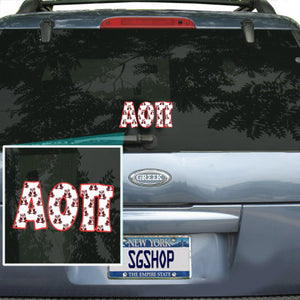 Alpha Omicron Pi Mascot Car Sticker
