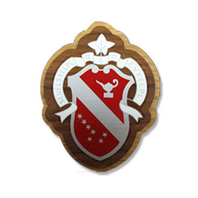 Alpha Phi Large Wooden Crest