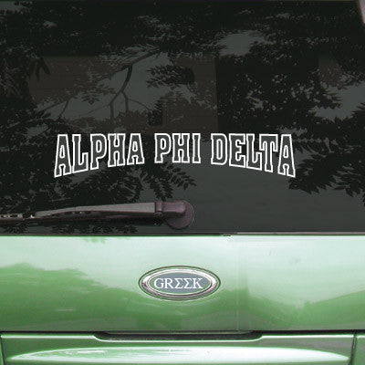 Alpha Phi Delta Stadium Sticker - Angelus Pacific apsc