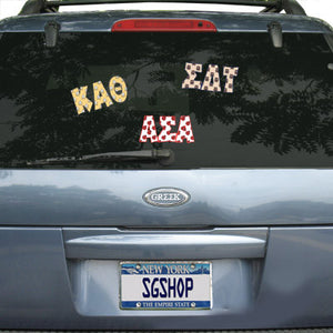 Sorority Mascot Car Sticker - apmsd