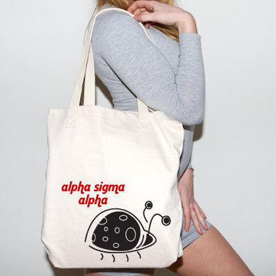 Alpha Sigma Alpha Budget Tote, Printed Mascot - CAD