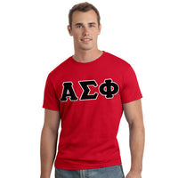 Alpha Sigma Phi Letter T-Shirt - G500 - TWILL