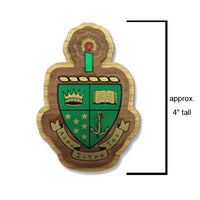 Alpha Sigma Tau Large Wooden Crest - 503 - Limited Availability