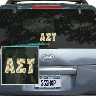 Alpha Sigma Tau Mascot Car Sticker