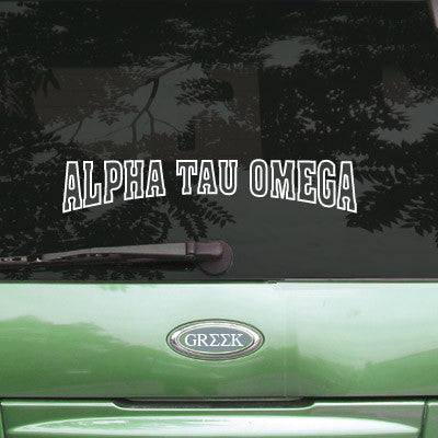 Alpha Tau Omega Stadium Sticker - Angelus Pacific apsc