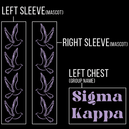 Greek Fleece Pullover Hooded Sweatshirt, Printed Sleeve Mascot Design - Limited Supply - CAD