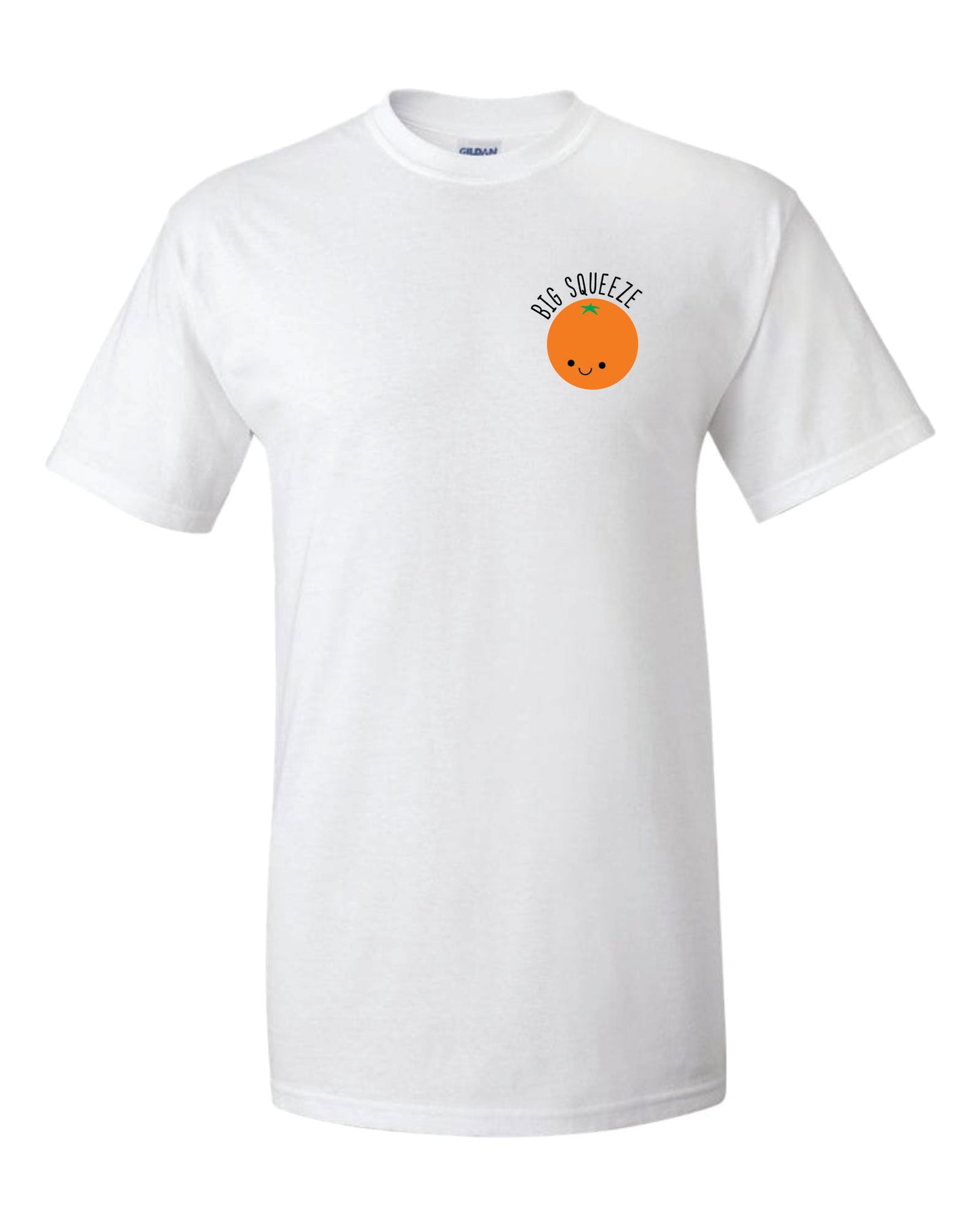 Big Lil Orange Fruit Slice Squeeze T-shirt - Gildan 5000 - DIG