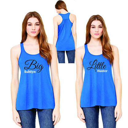 Big & Little 2 Pack - Personalized Name Cursive Design - B8800 - CAD