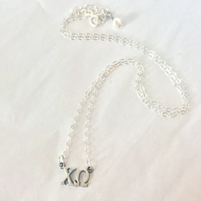 Sorority Sterling Letter Choker - cid680