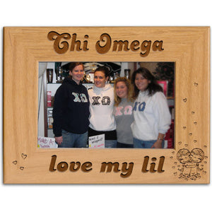 Chi Omega Love My Lil Picture Frame - PTF157 - LZR