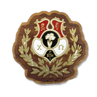 Chi Omega Large Wooden Crest