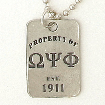 Greek Property Of Dogtag