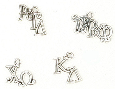 Sorority Diagonal Curly Charm - Campus ID cid637