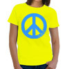 Delta Delta Delta Neon Peace Sign Printed Tee - Gildan 500 - CAD