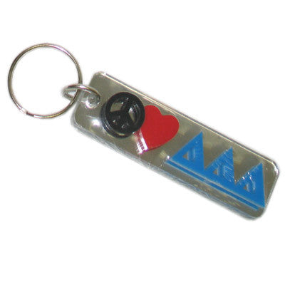 Delta Delta Delta Peace Love Keychain - Craftique cqPLKC
