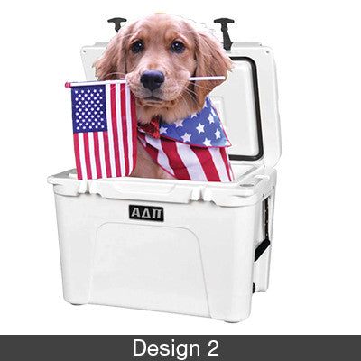 Fraternity Patriotic Puppy Design Printed T-Shirt - Jerzees 21MR - SUB