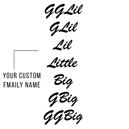 Sorority Garment-Dyed Pocket Tee, Printed Big/Lil Script Design - 6030 - CAD