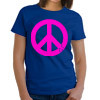 Delta Gamma Neon Peace Sign Printed Tee - Gildan 500 - CAD
