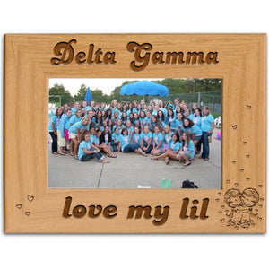 Delta Gamma Love My Lil Picture Frame - PTF157 - LZR