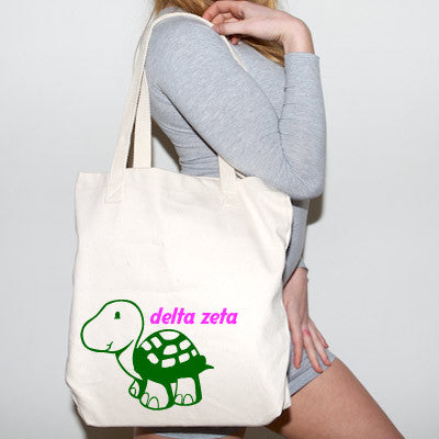 Delta Zeta Budget Tote, Printed Mascot - CAD
