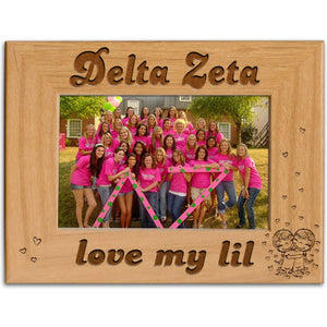 Delta Zeta Love My Lil Picture Frame - PTF157 - LZR