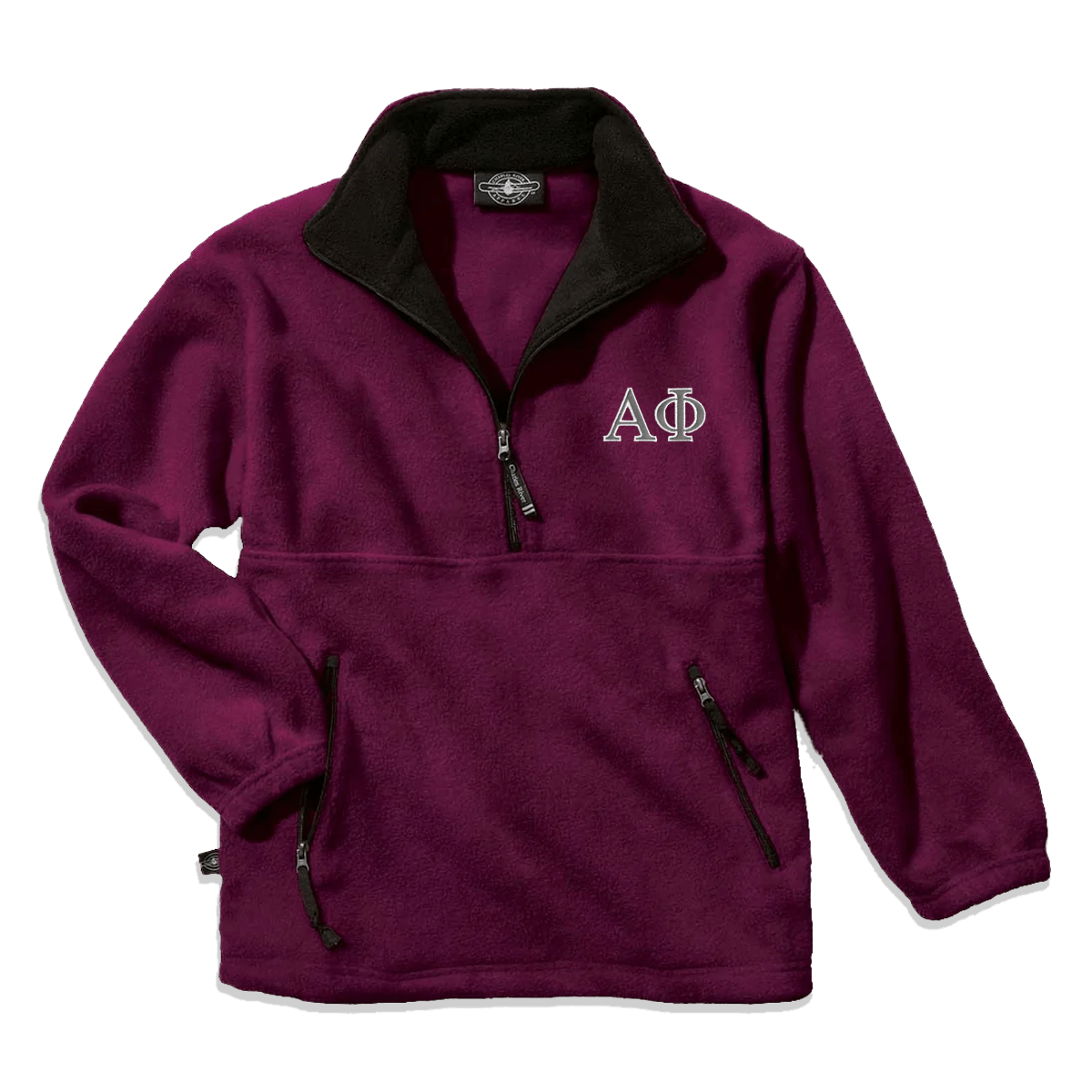 Sorority Fleece Pullover, 2-Color Greek Letters - Charles River 9501 - EMB