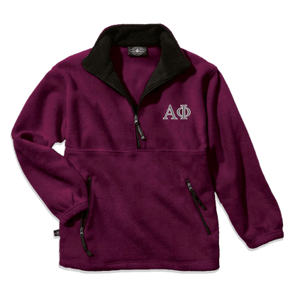 Sorority Fleece Pullover, 2-Color Greek Letters - Charles River 9501 - EMB
