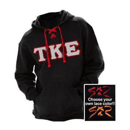 Limited Edition Greek Hockey Lace Hoodie - J8830 - TWILL