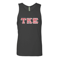 Fraternity Tank Top with Twill Letters - Next Level 3633 - TWILL