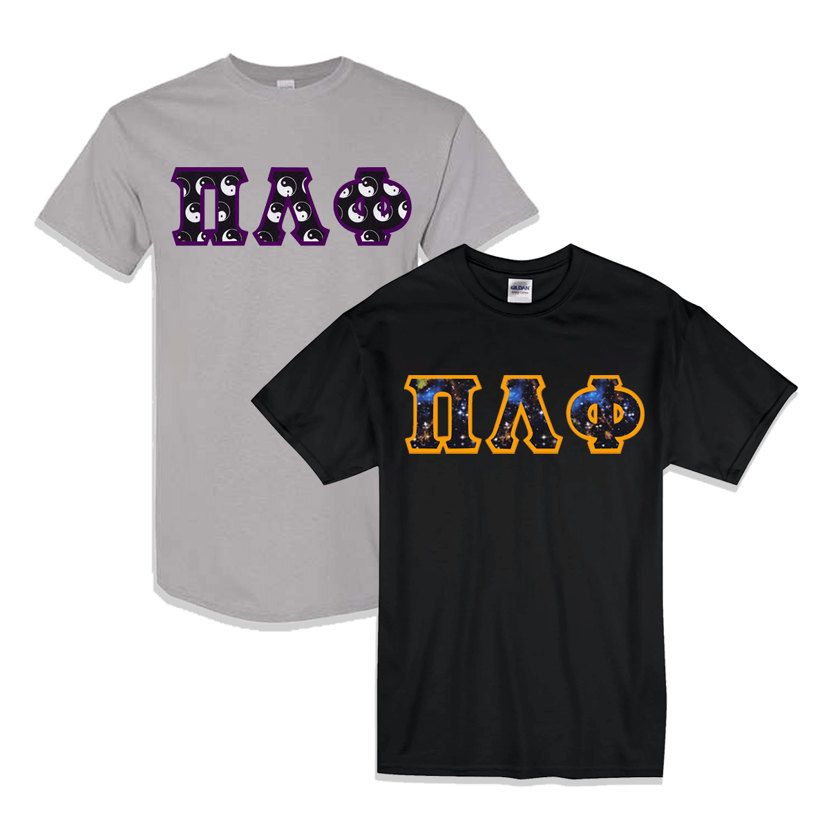 Fraternity Lettered T-Shirt, 2-Pack Bundle Deal - TWILL