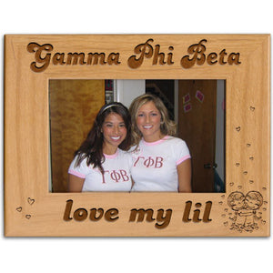 Gamma Phi Beta Love My Lil Picture Frame - PTF157 - LZR
