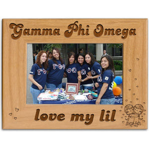 Gamma Phi Omega Love My Lil Picture Frame - PTF157 - LZR