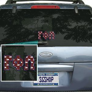 Gamma Phi Omega Mascot Car Sticker