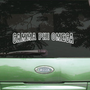 Gamma Phi Omega Stadium Sticker - Angelus Pacific apsc