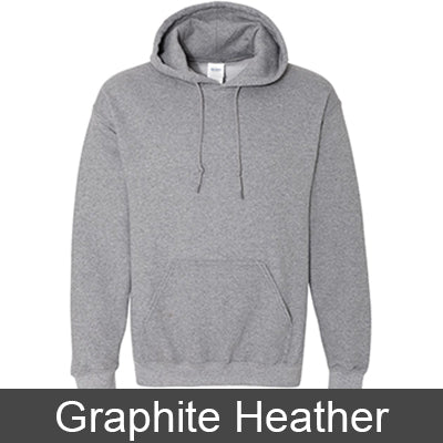 Alpha Sigma Alpha State and Date Printed Hoody - Gildan 18500 - CAD