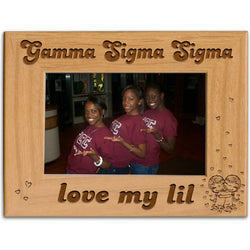 Gamma Sigma Sigma Love My Lil Picture Frame - PTF157 - LZR