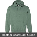 Delta Upsilon Hooded Sweatshirt - Gildan 18500 - TWILL