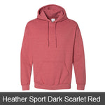 Delta Phi Epsilon Hooded Sweatshirt, 2-Pack Bundle Deal - Gildan 18500 - TWILL