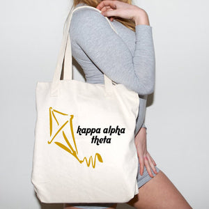 Kappa Alpha Theta Mascot Printed Tote - 825 - CAD
