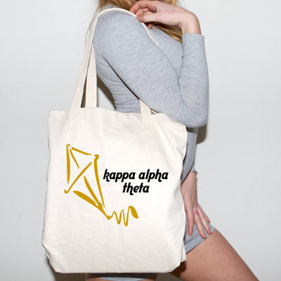 Kappa Alpha Theta Budget Tote, Printed Mascot - CAD