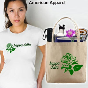 Kappa Delta Mascot Printed Tee and Tote - CAD