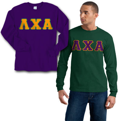Lambda Chi Alpha Long-Sleeve Shirt, 2-Pack Bundle Deal  - Gildan 2400 - TWILL